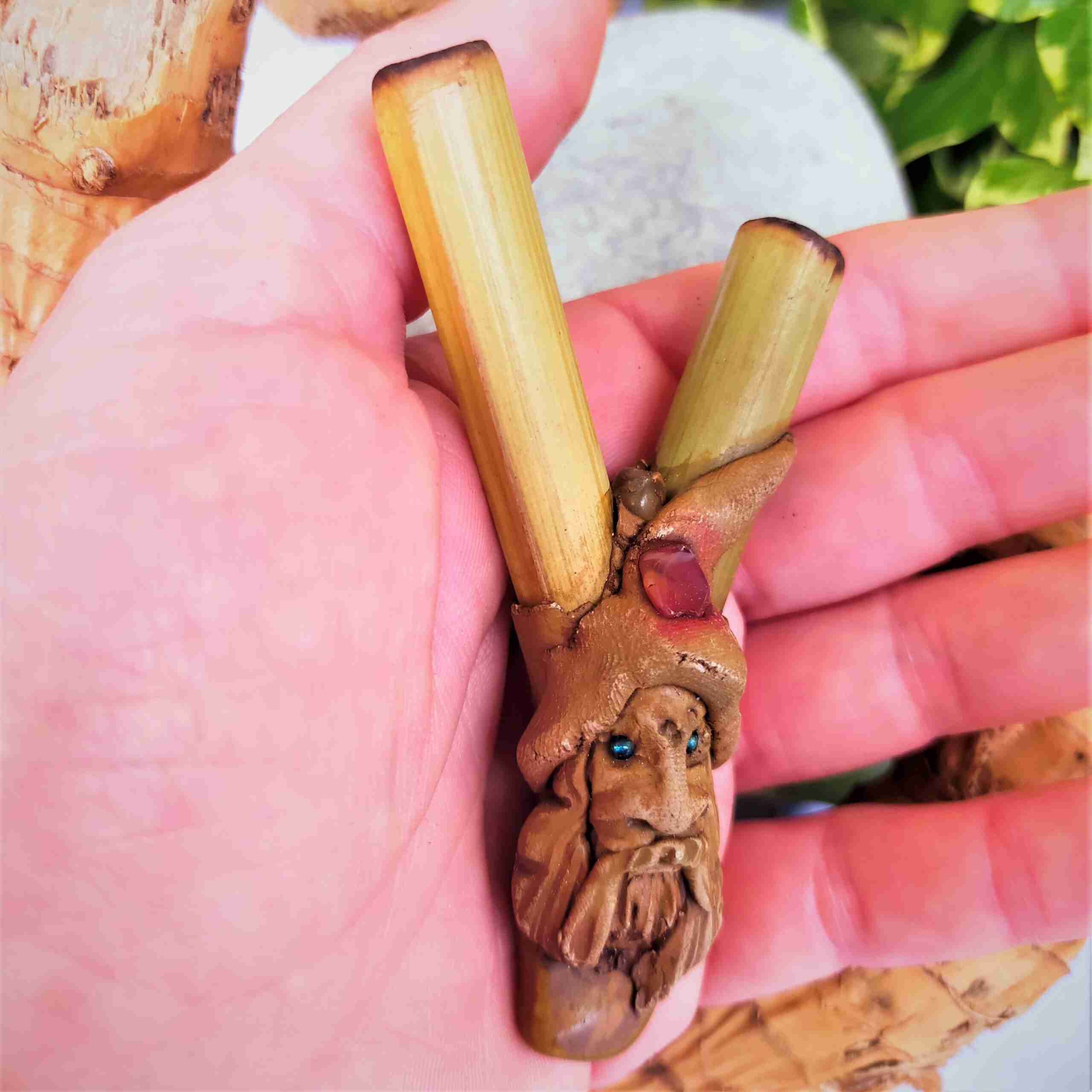 Kuripe Bambu Totem Magier, Kobold Amulett-Steinen, mächtigen