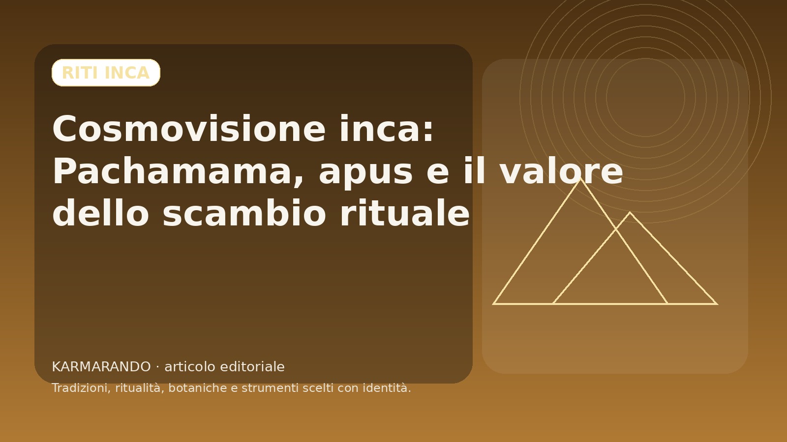 Inka-Kosmovision: Pachamama, Apus und der Wert des rituellen Austausches
