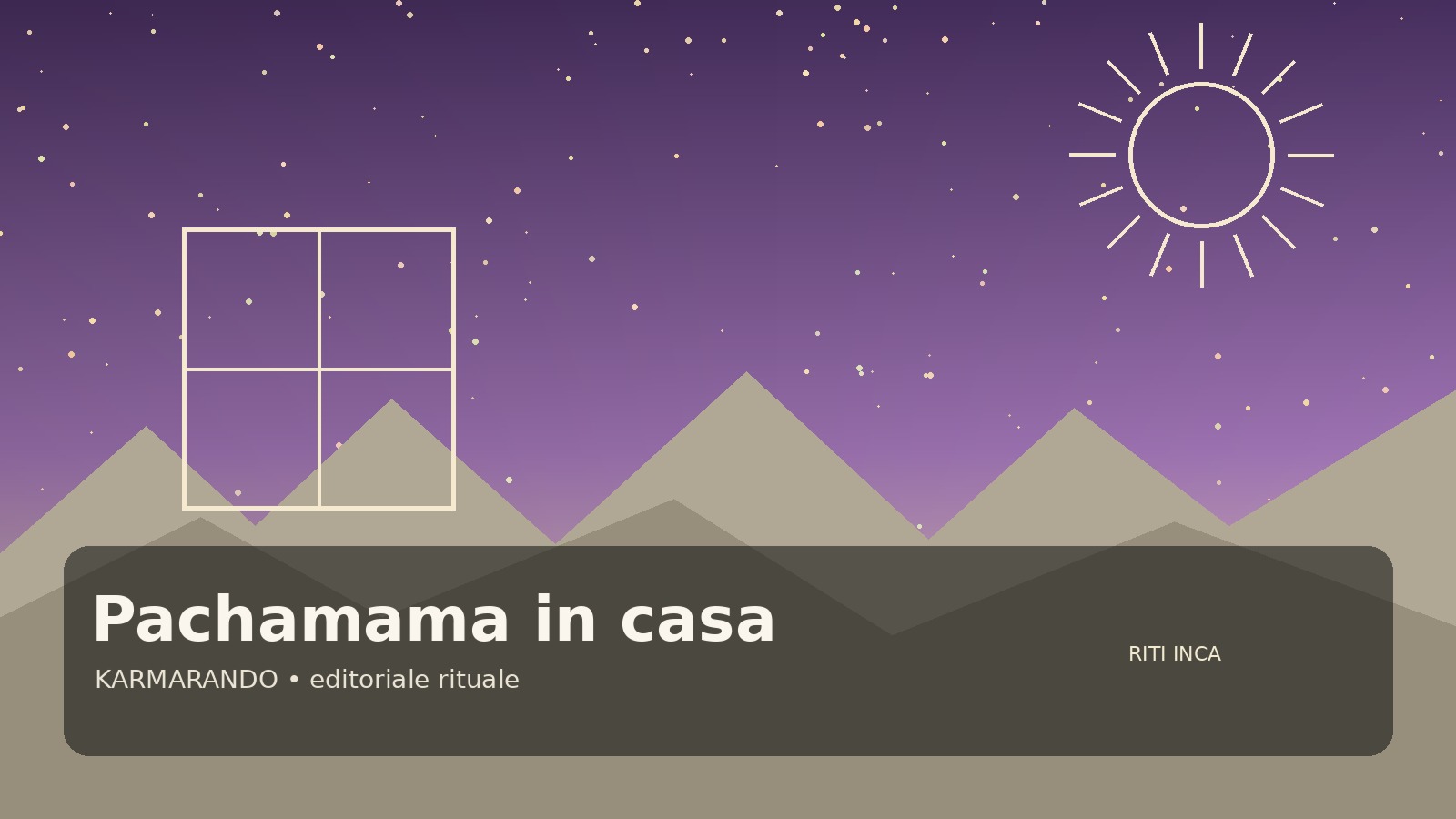 Pachamama zu Hause: Andensymbole, Angebote und Gegenstände, die dem Ritual Gestalt verleihen