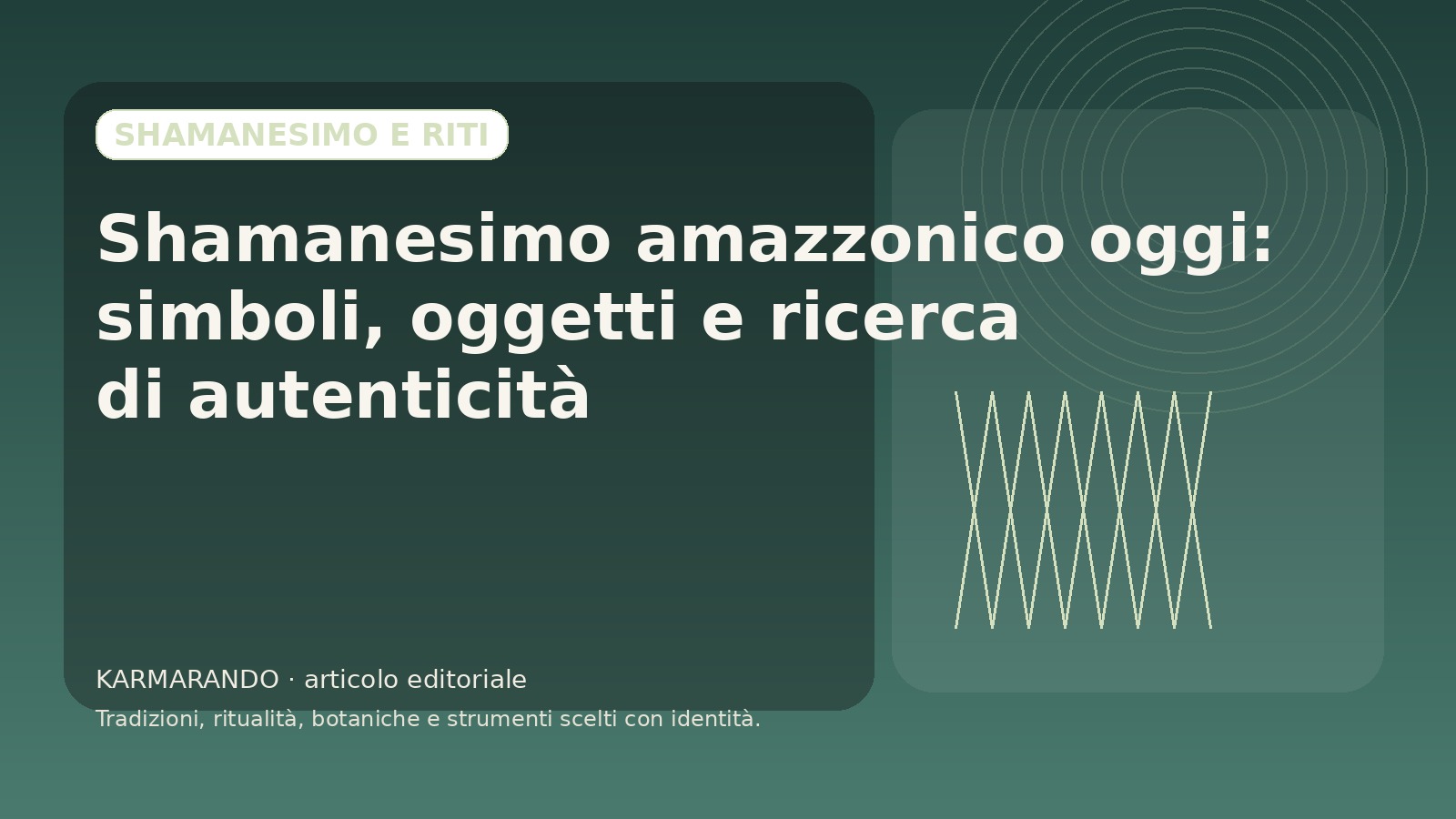Amazonen-Shamanismus heute: Symbole, Objekte und Authentizitätssuche