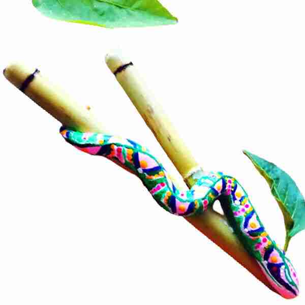 Kuripe Grande Serpente - Mixcolor Primordiale in Bamboo
