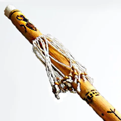 RainStick Shaman Sonaglio in Bamboo, Handgefertigt mit Norrenischen Rune Loki: Werkzeug für Zeremonien, Meditation und Energiearbeit